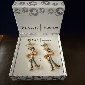 Baublebar Disney Pixar Toy Story Sheriff Woody Stud Drop Earrings New